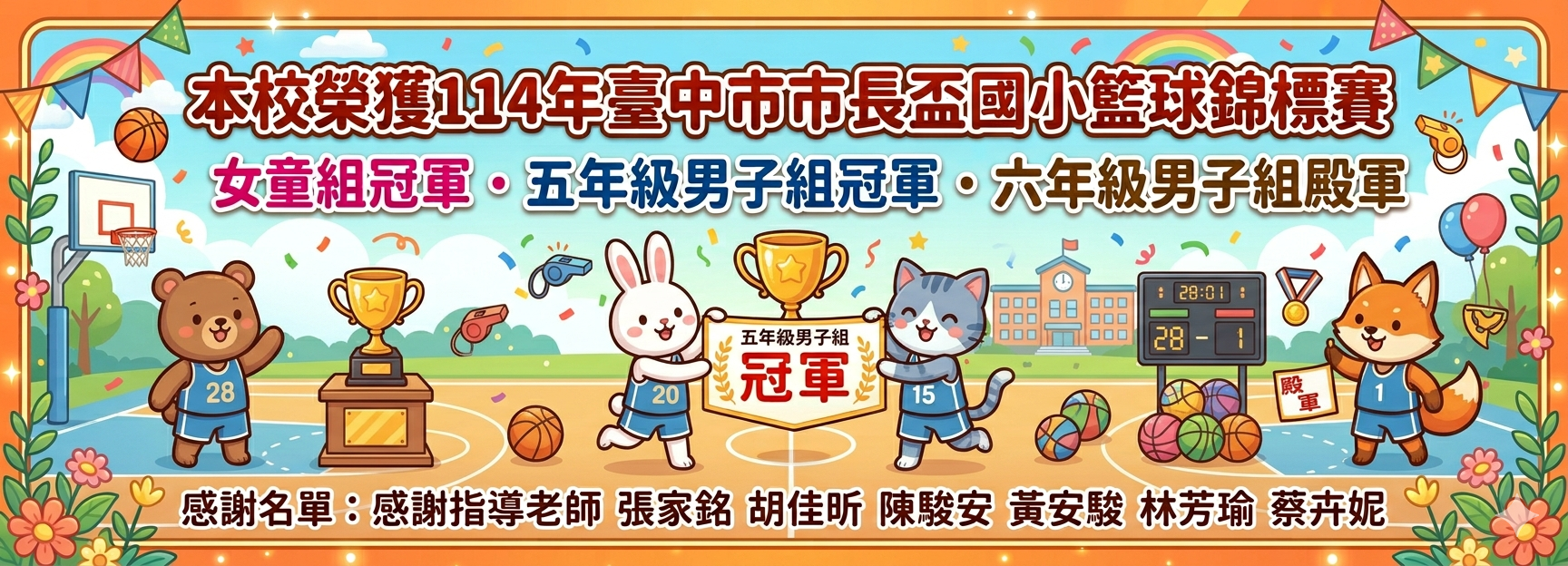 114年度臺中市市長盃籃球比賽