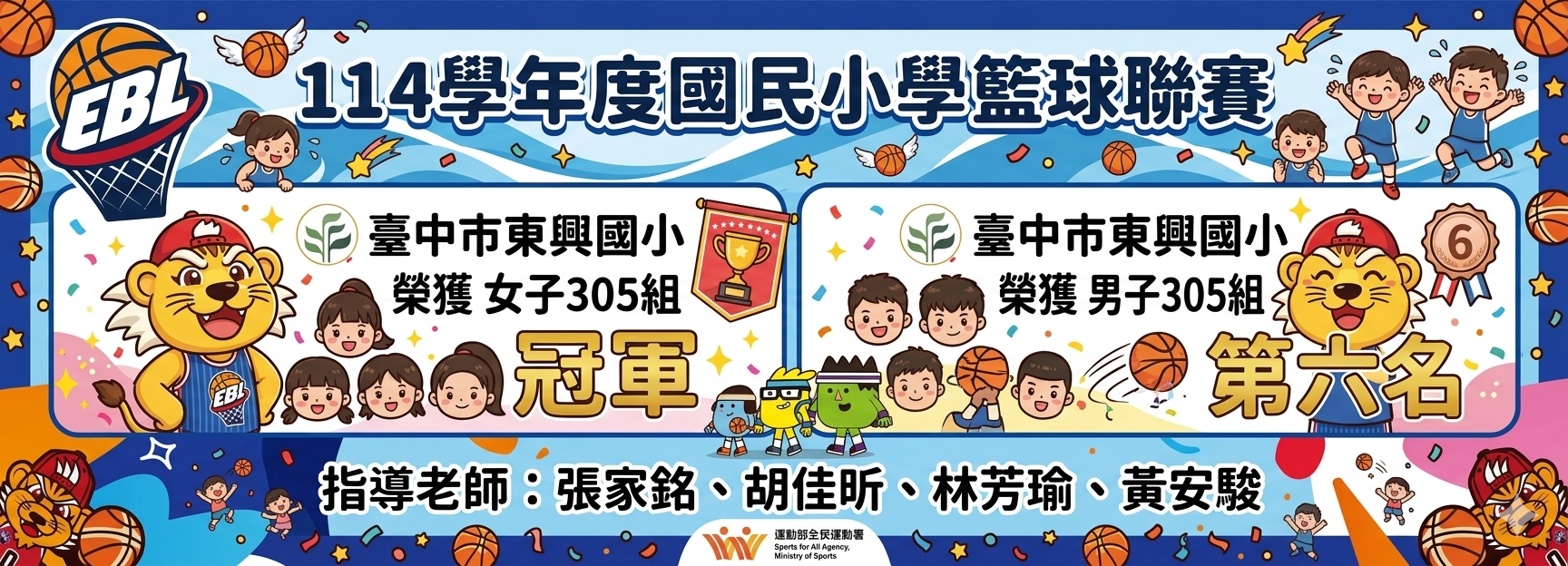 114學年度國民小學籃球聯賽